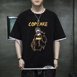 Glitchcore Chrome logo – Hot Summer Mens T Shirt Korean Version Of Harajuku High Stre