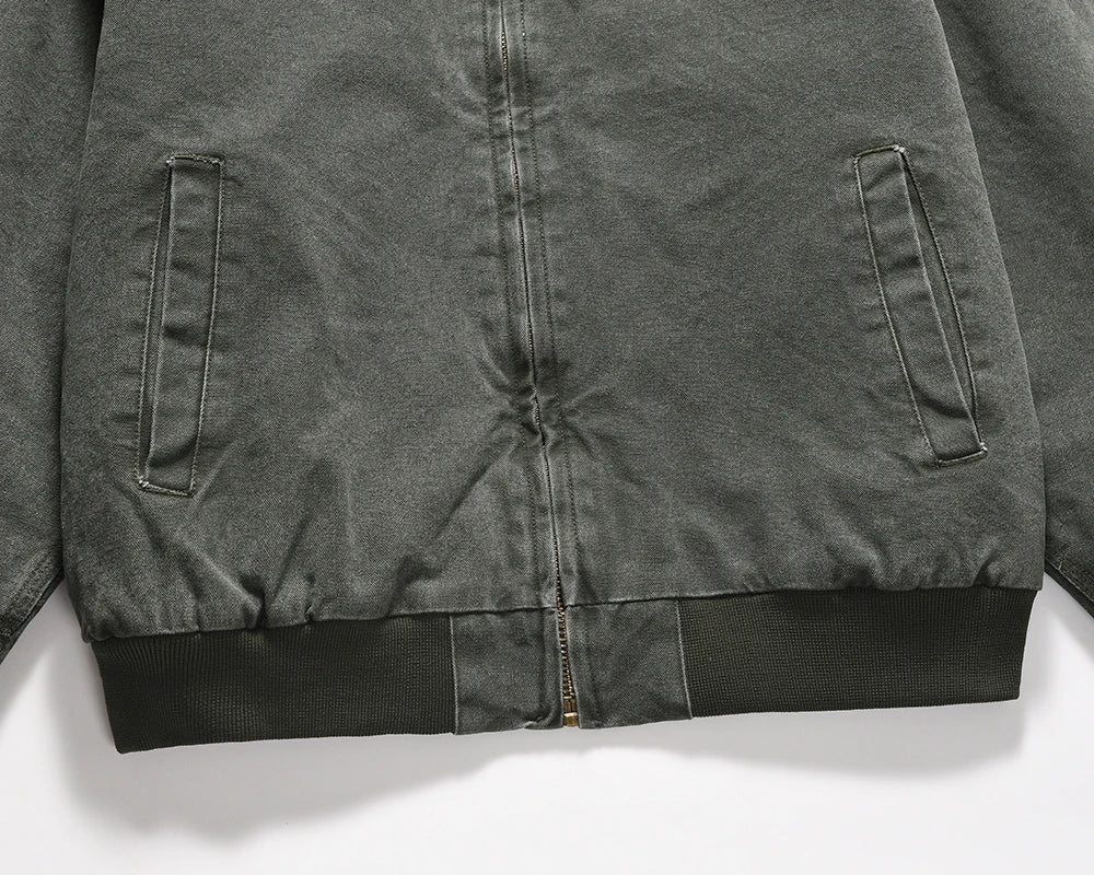 Streetwear puffer bomber fleece nan hooded