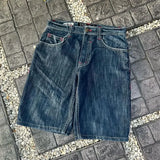 2024 new fashion comfortable versatile Gothic punk cross graphic print design casual denim short for men casual jorts shorts y2k