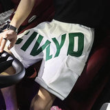 mens letter print shorts y2k casual loose sweatpants gym basketball short pants streetwear korean fashion summer bermuda shorts sporty tapered joggers