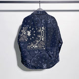 New fluorescent Luxury Men West Coast CRIPS Cashew Shirt Coats & Jackets / Down Coats Cotton Warm Winter Oversize Thin #A586