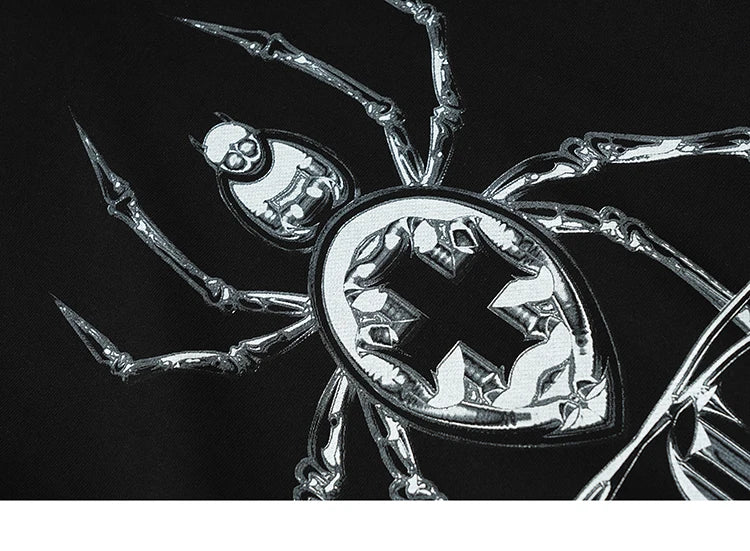 2023 Hip Hop Streetwear Hoodie Sweatshirt Cross Spider Graphic Hoodie