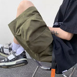 american functional cargo shorts for men 2024 summer multi pockets baggy gym short pants y2k streetwear bermuda shorts hombre military streetwear pants