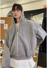 minimalist streetwear jacket, bold fashion piece, aesthetic