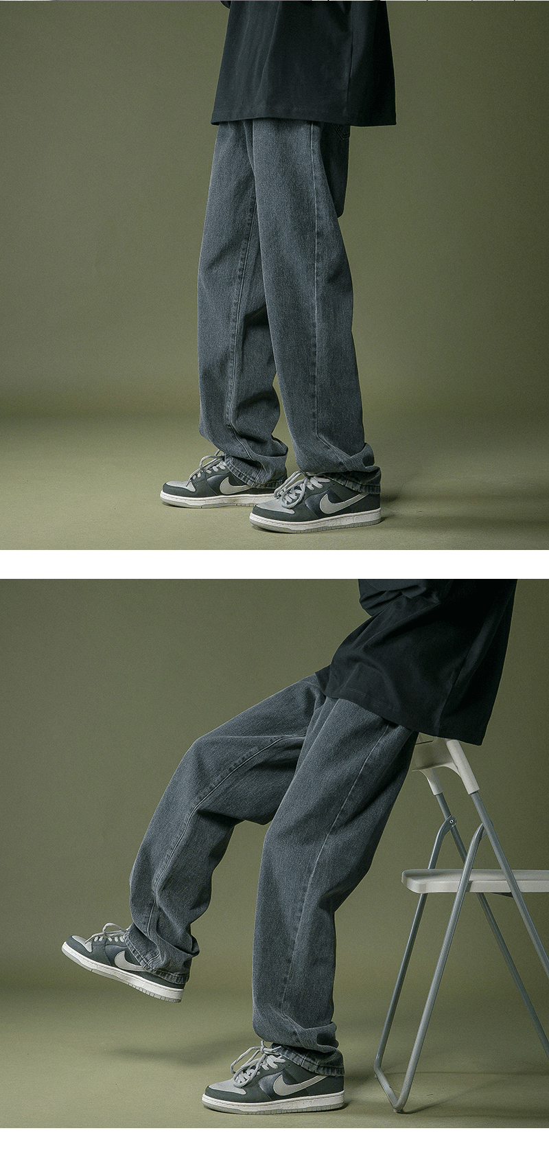 lappster men black baggy jeans streetwear 2023 harajuku casual straight pants male loose streetwear white graphic denim pants unique jeans style 2580