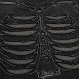 Skatercore Top – Fashion Skull Skeleton Holes Harajuku O Neck T Shirt – Urban Streetwear for Men & Women