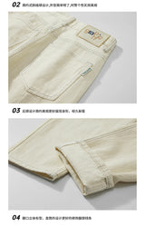 men classic fashion vintage loose casual plus size 28 42 ankle length white soft denim jeans pant cityboy harem jeans trousers unique jeans style 2102