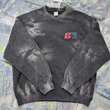 hip hop knitted pullover, bold design pullover, cozy fashion fit, stylish street outfit, modern aesthetic appeal