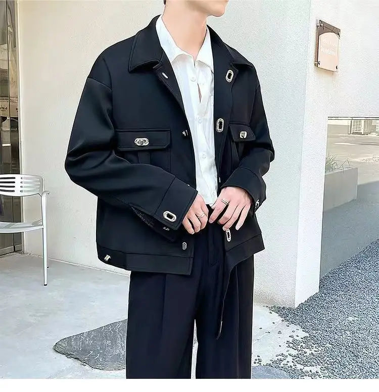 New Spring And Autumn Korean Style Trendy Jacket Three Piece Set For M