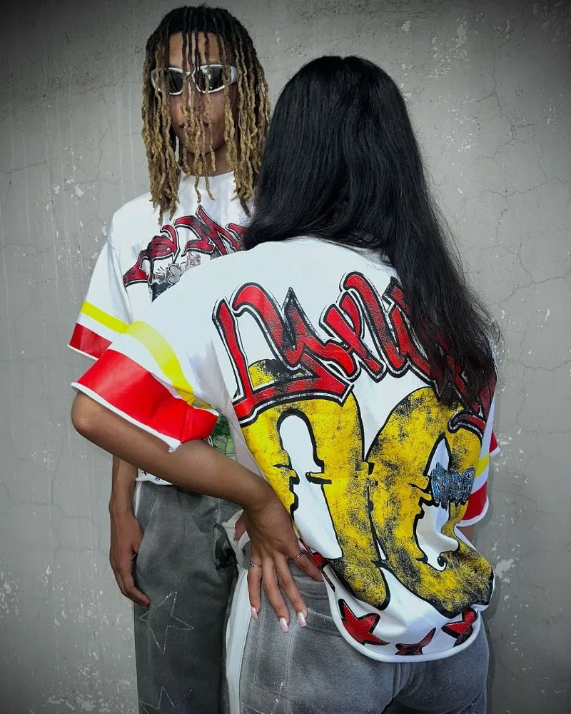 Skatercore Graphic tee – High Street Trendy Brand Pure Cotton Anime Print Oversized S