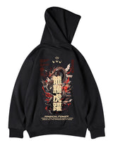 Chinese Dragon Graphic Printed Hoodies Men Streetwear Hip Hop Clothing Y2K Fleece Sweatshirts 2024 New Oversized Pullover Hoody