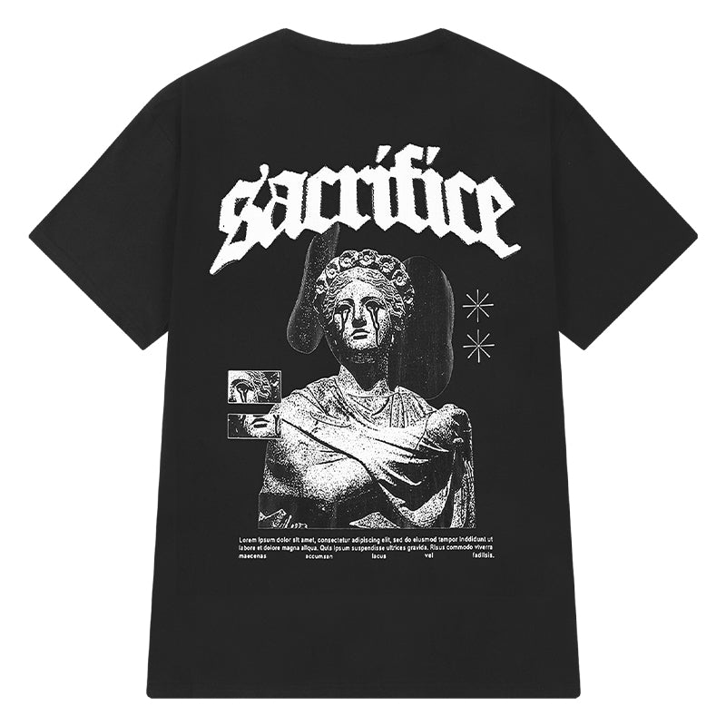 Harajuku Broken heart – Hip Hop Streetwear Men Oversized T Shirt Letter Printed Long