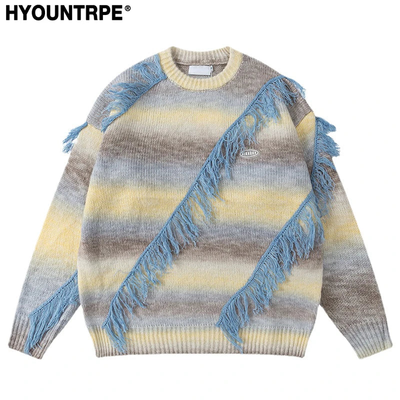 fire graphic sweater, 2025 fashion trend, cozy fashion fit, stylish street outfit, modern aesthetic appeal
