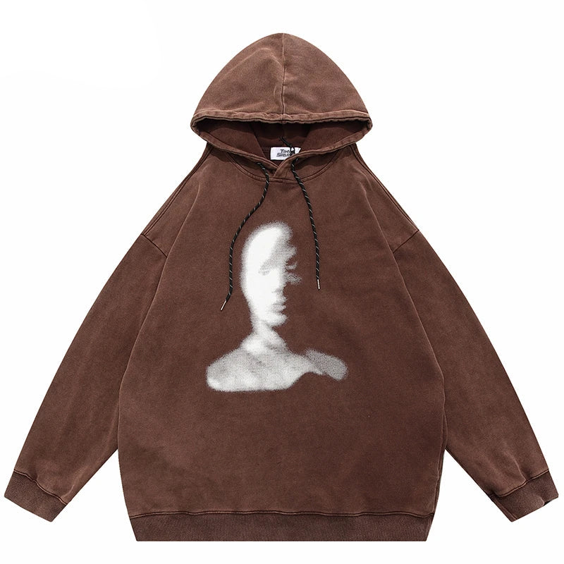 Y2K graphic tee featuring kanye foam letter printing hoodie pullovers urban mens streetwear fleece hooded hoodies oversized winter unisex warm clothing