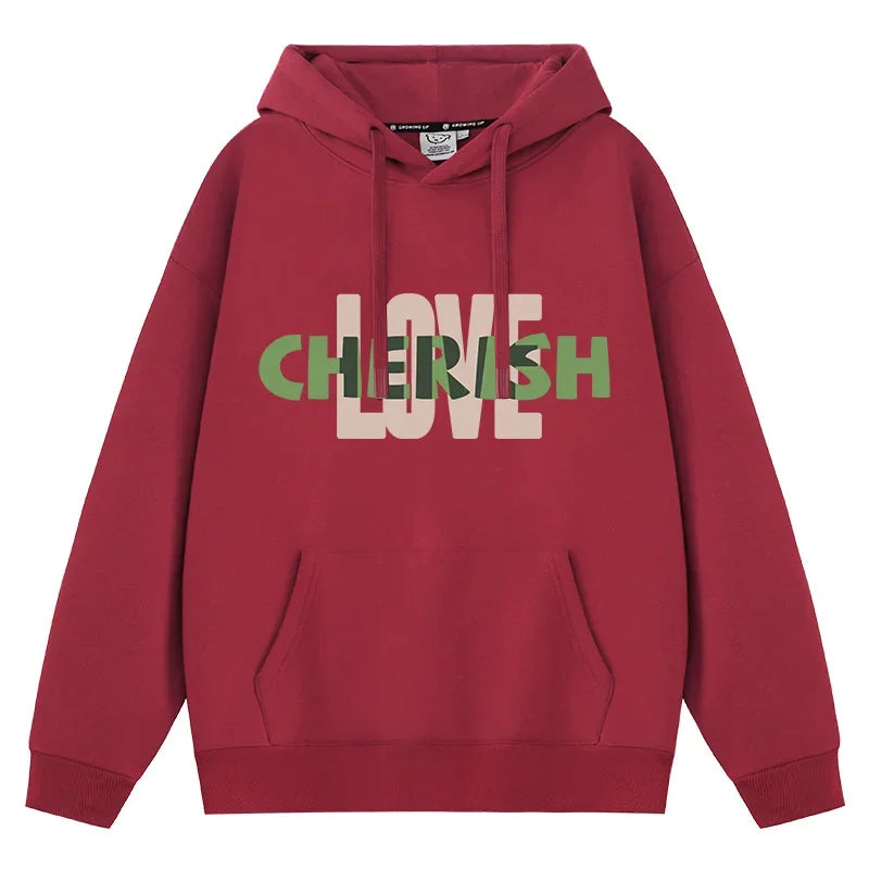 Urban grunge hoodie with distressed fabric and print