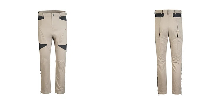 hip hop pants retro cargo straight pants mens patchwork side zipper harajuku streetwear joggers men casual loose cotton trousers unique joggers style 1916