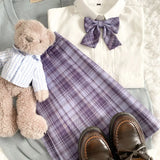Jk Uniforms Gyaru School Uniform for Girl Student Pleated Skirt Uniform Set Women Short Sleeve Bow Tie Seifuku Japanese Style