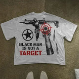 Harajuku Streetwear Y2K New T shirt Men Hip Hop Bulletproof Vest Graphic Print Oversized Cotton Short Sleeved Casual Tops Tees