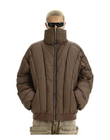 Mens Jacket Winter Parkas Streetwear Thicken Warm Solid Color Zipper Cotton Padded Bomber Jackets Harajuku Fashion Casual Coats