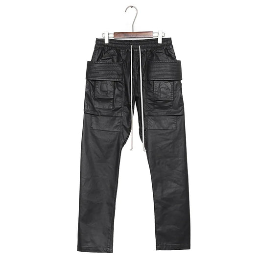 new men 2023 rick waxed tactical paratrooper cargo comfortable cotton parkour sweat casual pants sweatpants tag 720 relaxed fit joggers