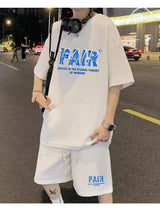 Harajuku Vintage print – Summer Men Tracksuit Korean Cartoon Streetwear Cool Bear Pri