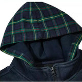 New Plaid Color Blocked Sweatshirt Jacket Mens Cotton High Street Japa