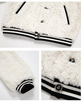 Harajuku Sweet Thicknecked Bow College Coat Woman Zip Up Hoodie Sailor