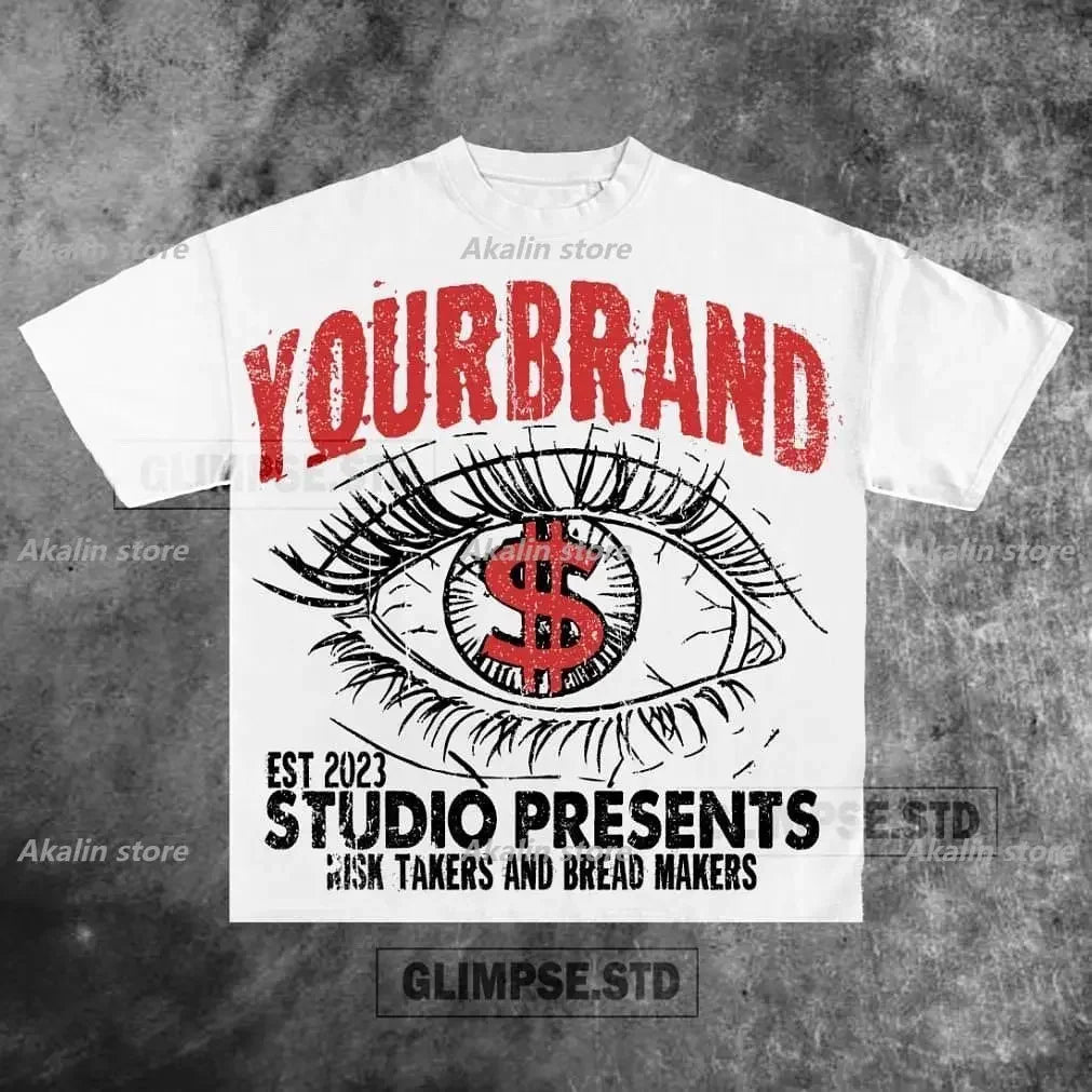 Skatercore Top – American Love Letter Print Graphic T Shirt Y2K Retro Loose S – Edgy Streetwear for All Genders