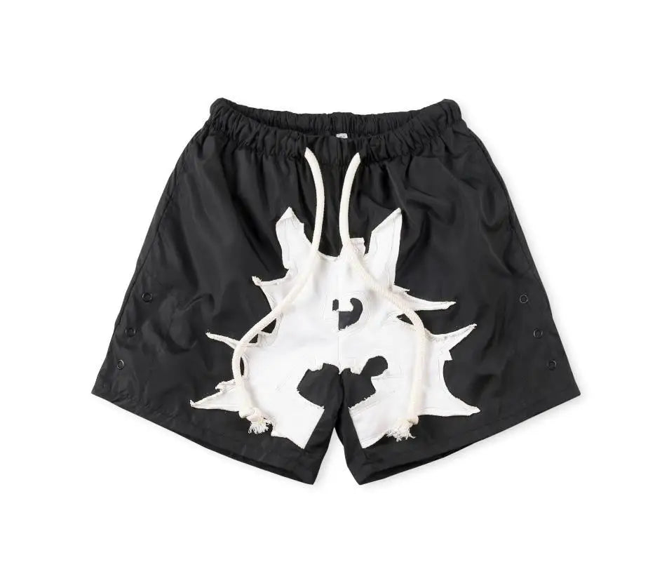 New 2023 Novelty High Comfortable Billionaire Embroidery Skateboard Street Cotton Casual Shorts Kanye Hip-hop Parkour #530