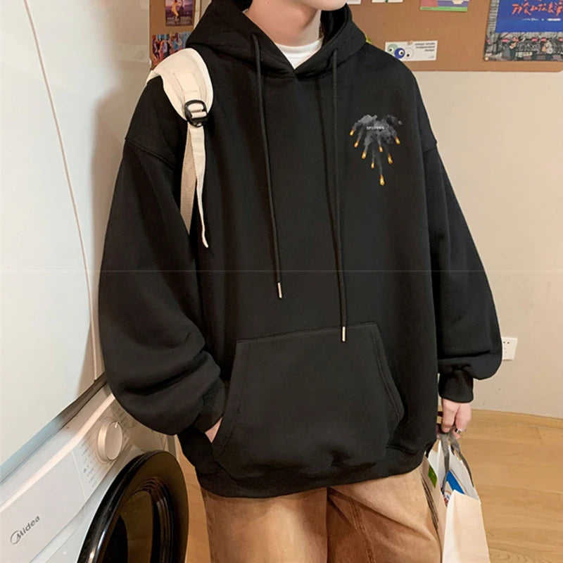 New Anime Meteorite Fall Graphic Printed Hooded Sweatshirts Hombre Hip