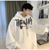 High Street Letter Print Oversized Hoodie Mens New Hip Hop Fashion