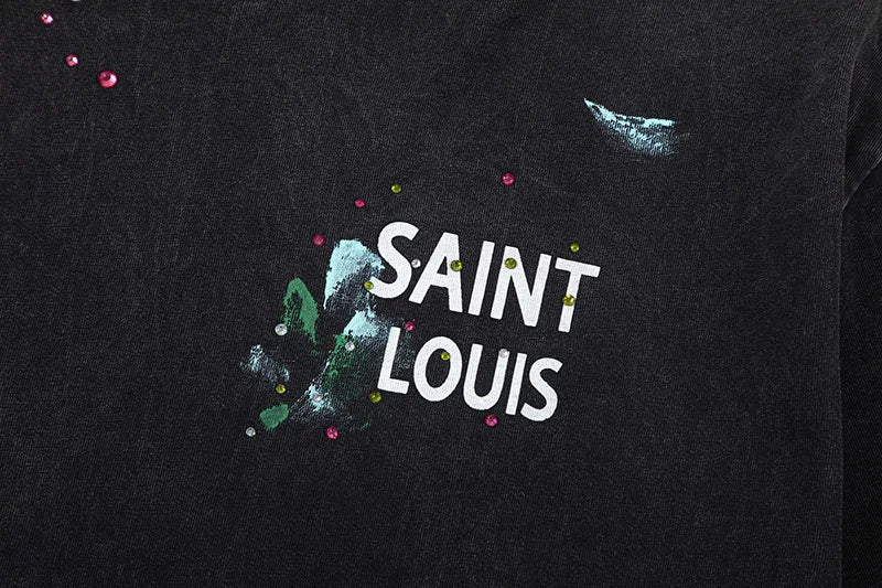 Y2K Graphic Tee – 2024Ss Saint Louis T Shirts Men Woman Good Quality Cotton Lo – Urban Streetwear for Men & Women