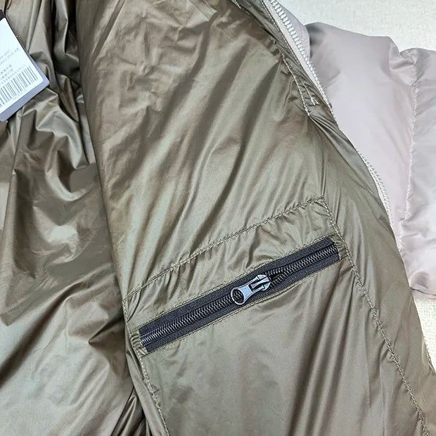 Winter hooded down jacket thickened