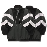 Minimalist graffiti vintage bomber hooded puffer