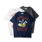 Anime Oversized shirt – Summer Mens T Shirt 200G Retro Cartoon Printed Fighter Milit