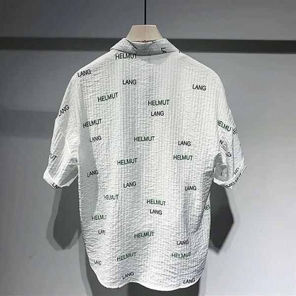Y2k Aesthetic piece – Summer Short Sleeved T Shirt New Short Sleeved Shirt Mens Fa