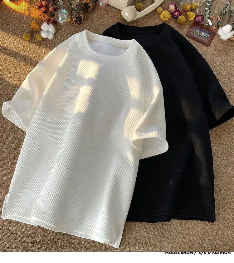 Sadcore Vintage anime – 2023 Summer Men T Shirt Short Sleeve Loose Fashion New Desig