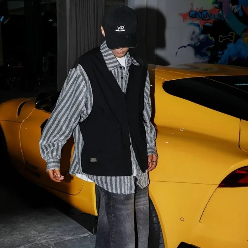 minimalist streetwear jacket, bold fashion piece, aesthetic