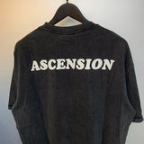 Skatercore Top – Saint T Shirt Men Woman 2024Ss High Quality Wash Black Skull – Urban Streetwear for Men & Women