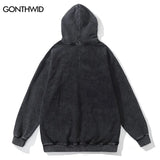 Vintage Hoodie Streetwear Y2K Hip Hop Japanese Anime Girl Print Oversi