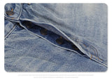 Destroy straight-leg wide jeans