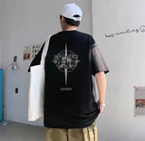 Anime Vintage print – Korean Creative Design Fashion Printed Short Sleeved T Shirt