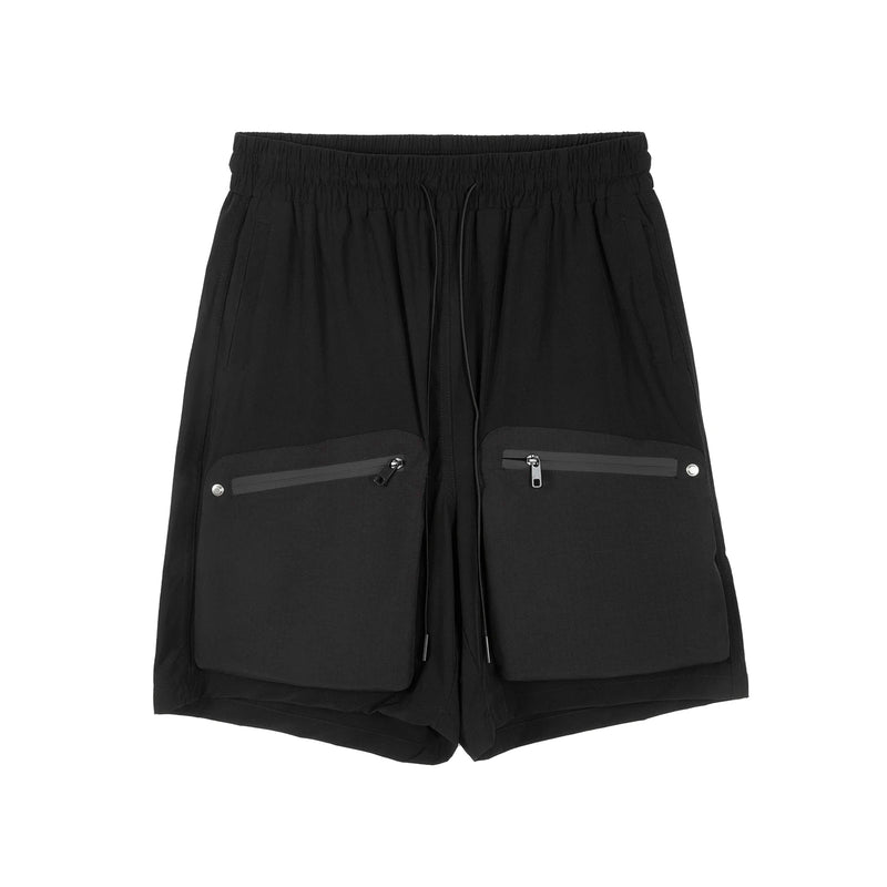 Ins Summer Outdoor Functional Casual Cargo Shorts Oversized Retro Casual Zipper Pockets Men and Women's Knee-length Sweatpants