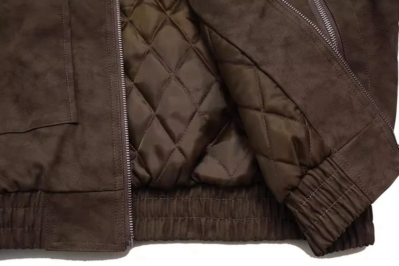 2023 Winter Vintage Casual PU Leather Jacket Men's Streetwear Hip Hop Parka Oversized Harajuku Loose Parkas Thick Warm Coats