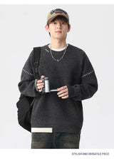 minimalist knit hoodie, photo-ready knit, unisex oversized techwear hoodie for men street style
