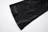 y2k streetwear wax leather strecth jeans for men and women ropa hombre baggy flare pants oversized straight denim trousers 1 unique jeans style 1147
