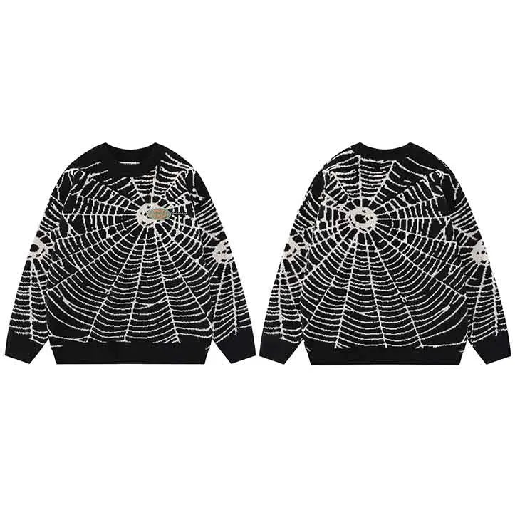 techwear flame knit sweater with structured oversized fit, ideal for cold streetwear layers, men’s streetwear clothing piece 