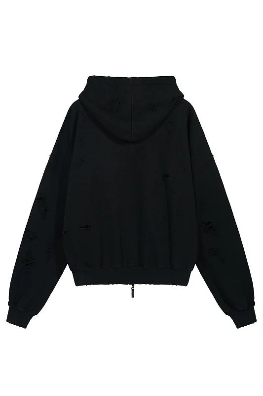 Harajuku tribal flames featuring new 2023 luxury men under my car holes old black gentleman hoodies hoody hooded sweatshirts velvet thicken fleece hip hop 418