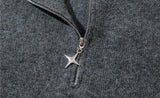 minimalist knit jumper, daily wear essential, trendy urban fashion top for men, layered streetwear look
