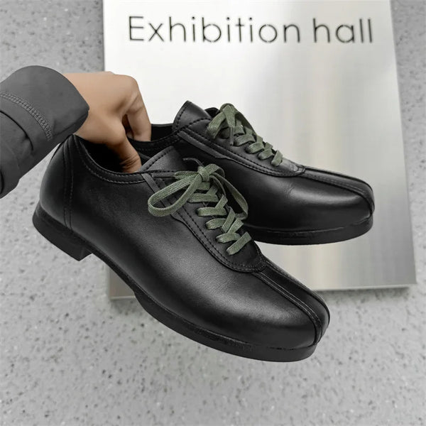 Vintage Casual Leather Shoes Men Women Streetwear Fashion Lightweight Commute Business Leather Derby Shoes